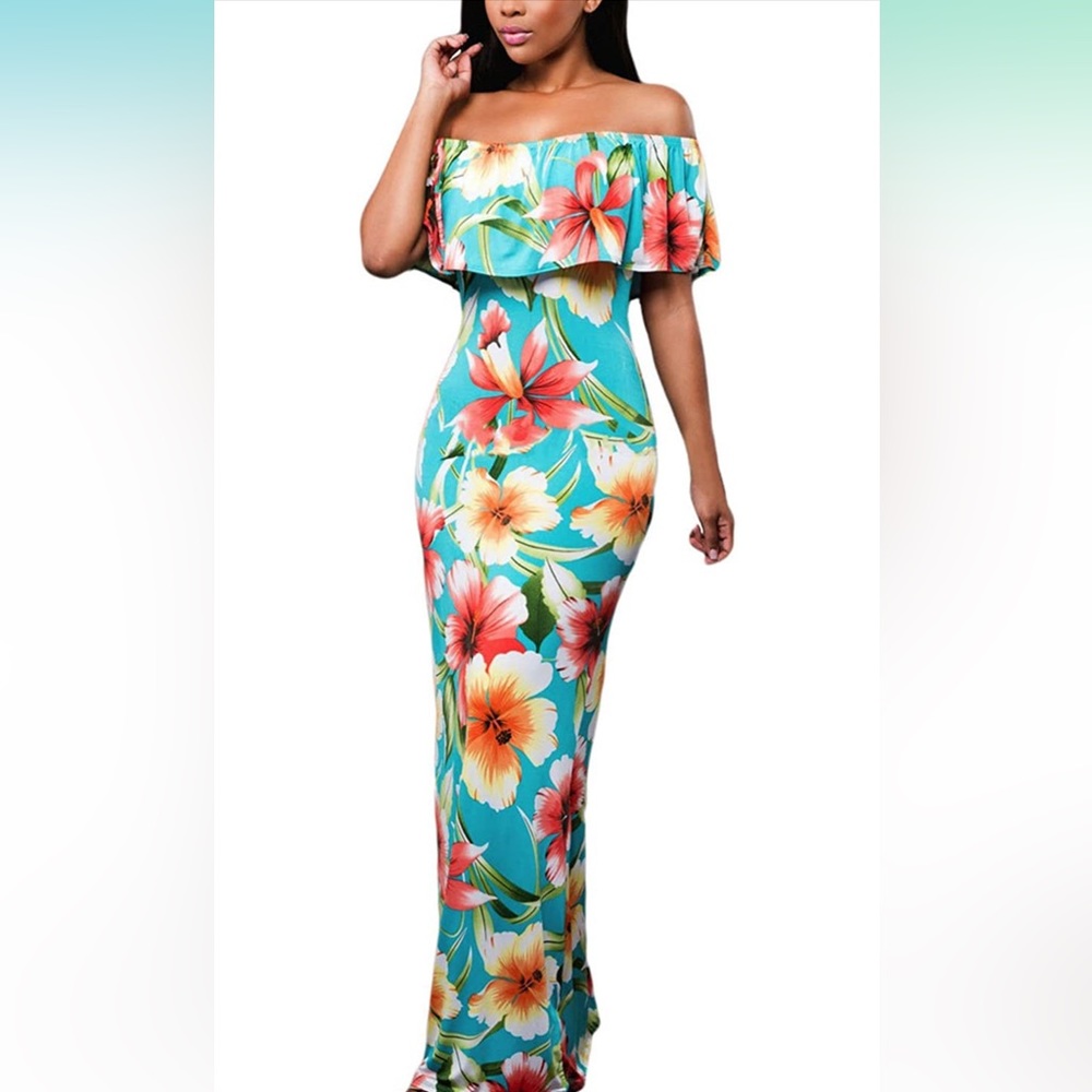 Womens Floral Maxi